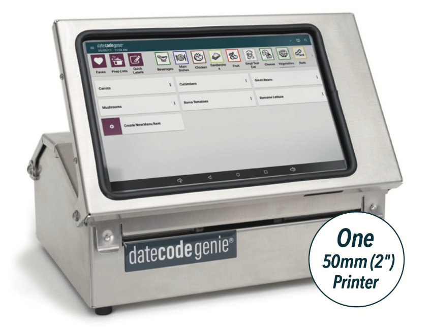 date code genie x series one printer